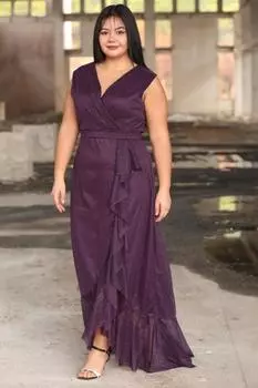 Длинное вечернее платье больших размеров