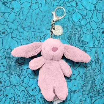 Длинноухий кролик мультфильм игрушка куклы для детей детский подарок на день рождения брелок One Size