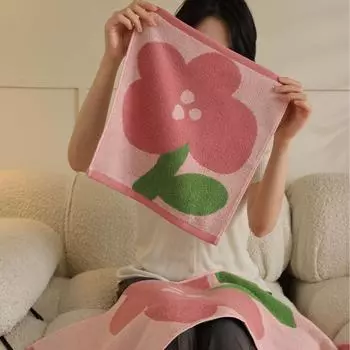 Длинноволокнистое хлопковое большое полотенце-тюльпан. Двухцветное впитывающее полотенце для ванной комнаты класса А. 35*34cm