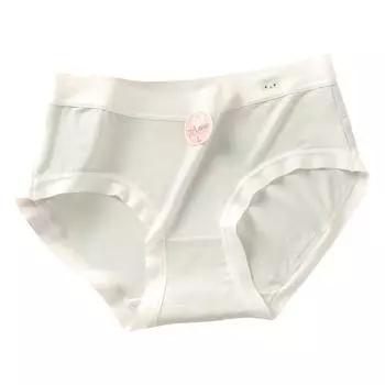 Длинные брюки 7A антибактериальные бесследные женские трусики телесного цвета со средней талией антибактериальные хлопковые трусики с промежностью мягкие эластичные треугольные брюки для девочек-подростков M