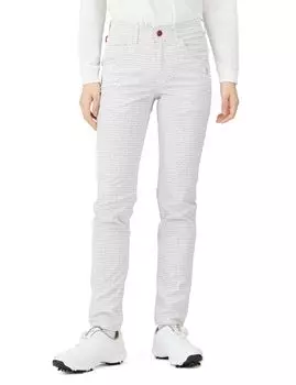 Длинные брюки Dry Stretch Dobby Calze Paint Logo Print Product Wash x Gray 00 [Pearly Gates] Женские C/Pe / 055-3231804 031_White [XS]