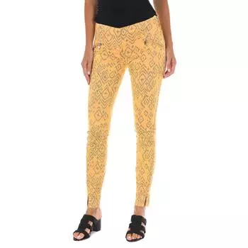 Женские длинные эластичные брюки 70DBF0637-R284 25-USA жёлтый