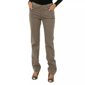 Длинные брюки из эластичной ткани женские 6X5J85-5N0RZ 31-USA коричневый