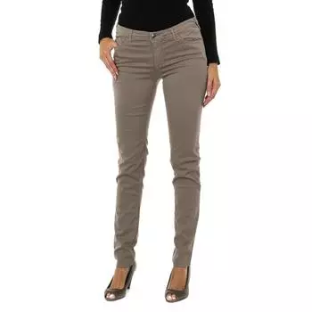 6Y5J28-5N0RZ Женские эластичные длинные брюки 32-USA коричневый