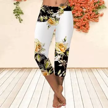 Длинные брюки, летние короткие леггинсы, короткие узкие брюки, леггинсы больших размеров. Женские облегающие длинные брюки с 3D-золотым розовым принтом. XS розовый