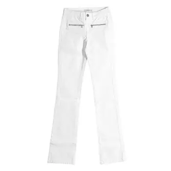 AJEA14-A354 Женские прямые длинные брюки 24-USA белый