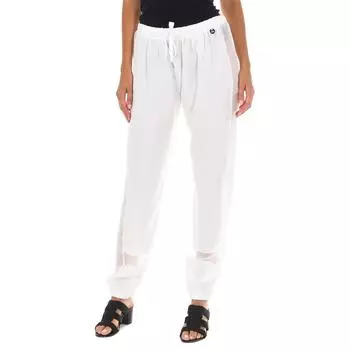 Длинные брюки с регулируемым краем на резинке 70DBF0766-T273 женщина XS белый