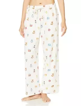 Длинные брюки с узором «Алфавит» PWCP231238 OWHT F [Gelato Pique] женские