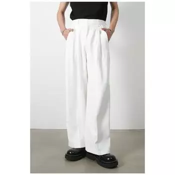 Длинные брюки Универсальные мужские четырехцветные брюки для костюма Мужские драпированные брюки для костюма Прямые свободные брюки с широкими штанинами Сотня повседневных брюк Брюки S серый