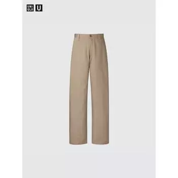 Uniqlo Japan Широкие брюки-чиносы Длинные 09 BLACK/70