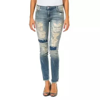 Длинные джинсовые брюки 10DB50333 женщина