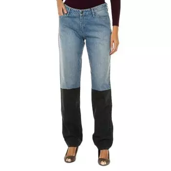 Длинные джинсовые брюки прямого кроя 6Y5J15-5DWSZ женщина 27-USA синий