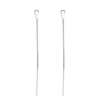 Длинные игольчатые серьги-капли для женщин, трендовый темперамент, простые и милые серьги-гвоздики для ниши, серьги-гвоздики на высоком каблуке