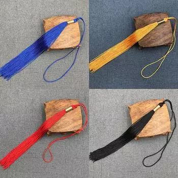 Длинные кисточки Подвеска Diy Взрослый Выпускной Академический Выпускной Кепка Шляпы с кисточками жёлтый