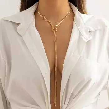 Длинные кисточки свитер цепи ожерелье для женщин модные подвески толстые цепи ожерелье дамы модные ювелирные изделия аксессуары на шею золотой