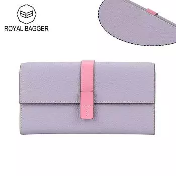 Длинные кошельки Royal Bagger для женщин из натуральной коровьей кожи, большой вместительный держатель для карт, модный кошелек для монет, кошелек для телефона 1565