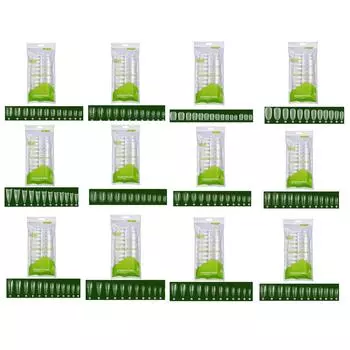 Длинные накладные ногти в форме гроба, акриловые накладные ногти, прозрачные искусственные накладные ногти для акриловых накладных ногтей, ассорти из 12 стилей B