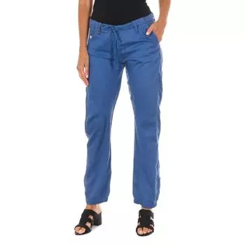 Длинные низкие брюки прямого кроя 70DBF0513-R155 женщина 25-USA синий