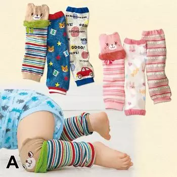 Длинные носки длиной 30 см, наколенники с героями мультфильмов, креативные защитные носки для колена