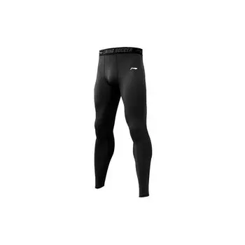 Длинные обтягивающие спортивные брюки с принтом логотипа Li Ning YULT057-1 L