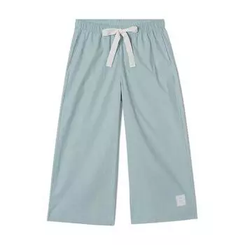 Длинные однотонные пижамные брюки – мятно-голубые 90