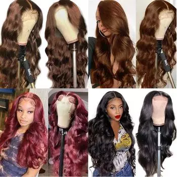 Длинные парики для женщин, женские волнистые длинные вьющиеся волосы с натуральной челкой по центру, длинные вьющиеся парики для девочек 70 см One Size чёрный