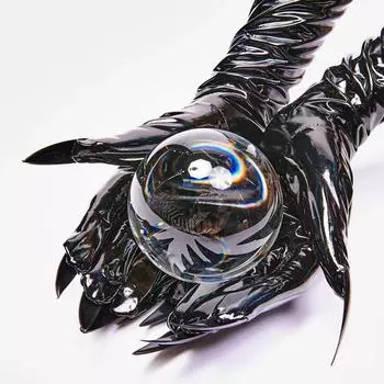 Длинные перчатки из лакированной кожи для женских вечеринок, перчатки для костюма ведьмы на Хэллоуин для вечерних гала-ужинов и маскарадов чёрный