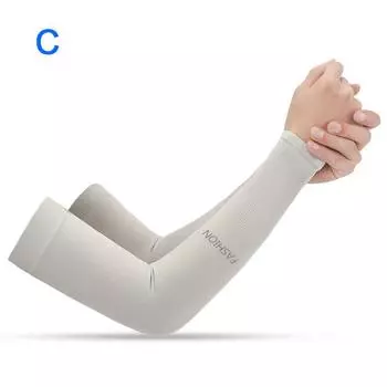 Длинные перчатки с защитой от ультрафиолета, защитная крышка для рук, спортивные рукава для занятий спортом на открытом воздухе Fingerless model чёрный