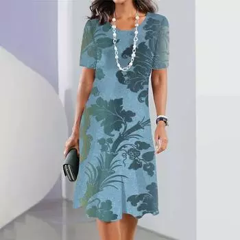 Длинные платья с цветочным принтом в стиле ретро, модные летние платья, платье макси длиной до колена, пляжное вечернее платье для женщин больших размеров S