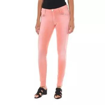 Длинные плюшевые брюки с эффектом потертости и рваности 10DBF0772-J100 женщина 25-USA розовый