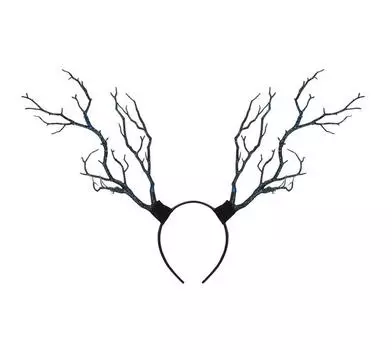 Длинные рога ветки дерева рога шляпа повязка на голову для волос косплей вечеринка маскарадный костюм Хэллоуин Рождество косплей головной убор фестиваль