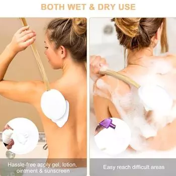 Длинные ручки щетки для тела Оптимальный уход за телом Крем для спины Щетки для ванной комнаты Душ Очистка тела