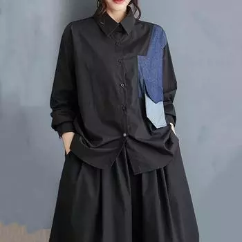 Длинные рукава больших размеров хлопковые винтажные рубашки и блузки для блузки Повседневные свободные топы весна-осень женские рубашки на пуговицах