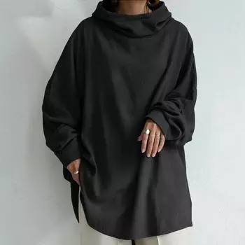 Длинные рукава больших размеров пуловеры с капюшоном теплые топы теплая женская толстовка с капюшоном больших размеров S чёрный