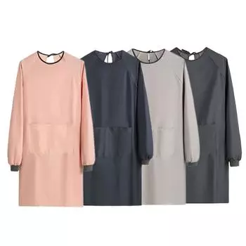 Длинные рукава фартук для ухода за домашними животными антиволосый водонепроницаемый парикмахерский халат синий