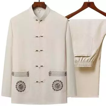 Длинные рукава рубашки спортивная одежда мужские повседневные комплекты брюки Ssoft весна осень XS темно-синий