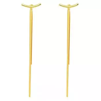 Длинные серьги-кисточки для женщин, серьги-линии из сплава в простом и крутом стиле, подарок-украшение