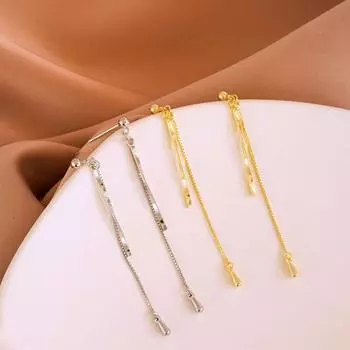 Длинные серьги-кисточки Super Fairy для женщин с нишевым дизайном, подчеркивающим стройность лица и индивидуальность, новый стиль для женщин слоновая кость