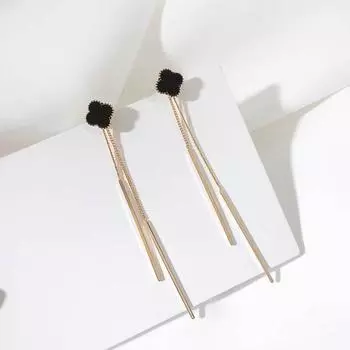 Длинные серьги-кисточки в виде клевера, женские супер феи, темпераментные серьги для пожилых людей, модные трендовые универсальные серьги розового золота