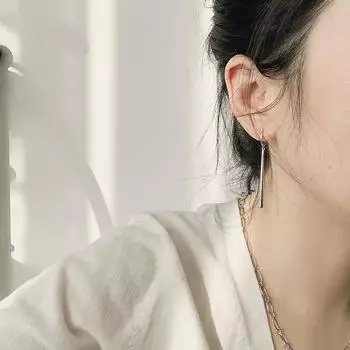 Длинные серьги-кольца для женщин французское золото серебро серьги-капли ювелирные изделия новые ARI