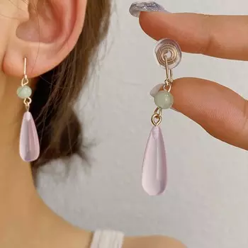 Длинные серьги-подвески в стиле ретро, простые универсальные серьги-клипсы, ювелирные изделия в подарок без отверстий для ушей как