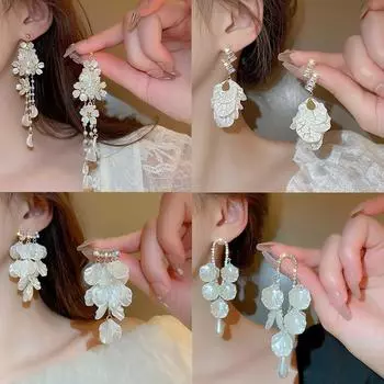 Длинные серьги с кисточкой и цирконием, модные элегантные женские роскошные серьги с кисточками, темпераментные серьги с цирконом, ювелирные изделия, подарки