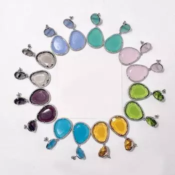 Длинные серьги в стиле ретро в китайском стиле с конфетами, клубникой, пудрой, кристаллами и камнями, щедрые простые серьги Ruili