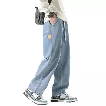 Длинные широкие саруэль расслабленные гаучо регулируемые большие всесезонные [Olekei] мужские брюки, джинсы, брюки, джинсы, брюки, брюки, брюки, брюки,