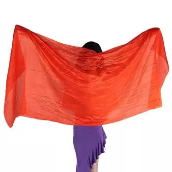 Длинные танцевальные вуали для танца живота, градиентный цвет, танцевальный шарф, модный женский шарф Color2
