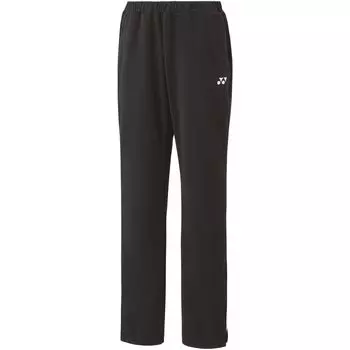 Длинные трикотажные черные брюки O [Yonex], разминочные брюки, женские (007)