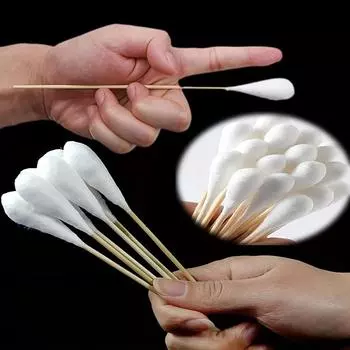 Длинные ватные палочки длиной 7,8 дюйма с деревянными ручками. Аппликатор с ватным наконечником, чистка с деревянной ручкой. 20pcs