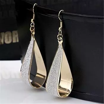 Длинные висячие серьги Люстра из желтого золота с бриллиантовой огранкой One Size