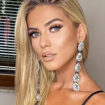 Длинные висячие серьги в стиле панк со стразами для женщин, серьги с подвеской в виде капель воды, модные ювелирные аксессуары золотой