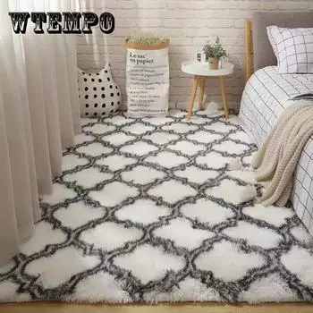 Длинные волосы, ковер с принтом тай-дай, ковер для гостиной, дивана, полный ковер для девочки, спальни, прикроватные меховые коврики для дома 60*160cm чёрный